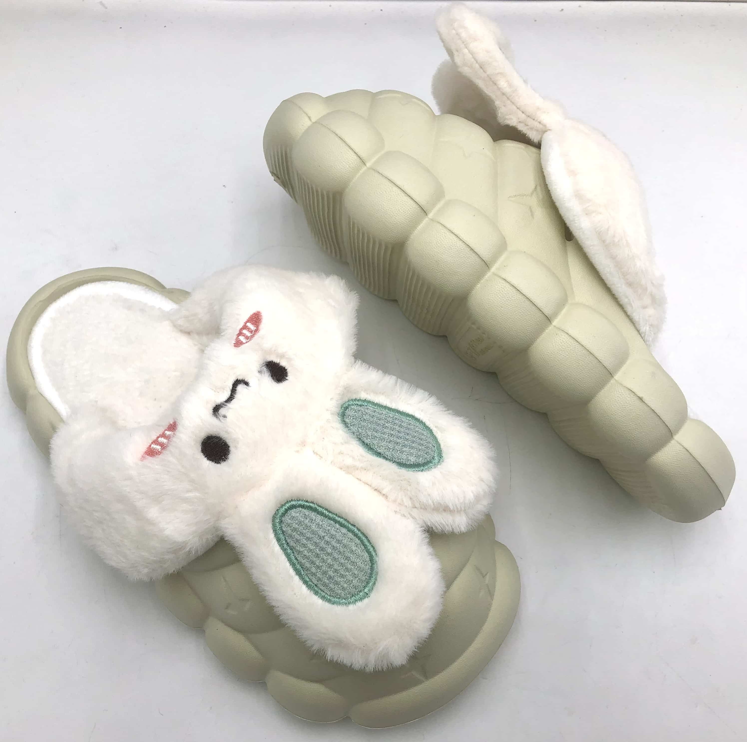 Fluffy Long Ear Cotton Slippers