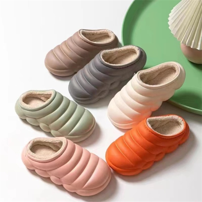 Striped Wavy Cotton Slippers