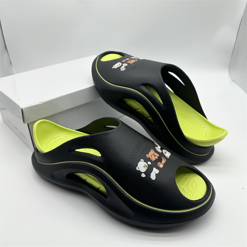 Foctory Double Color Soft Slide Slipper