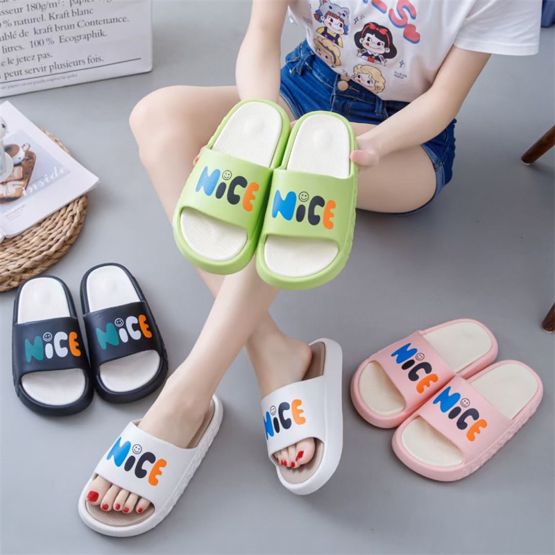 Summer Flat Slide Bathroom Laides Slippers