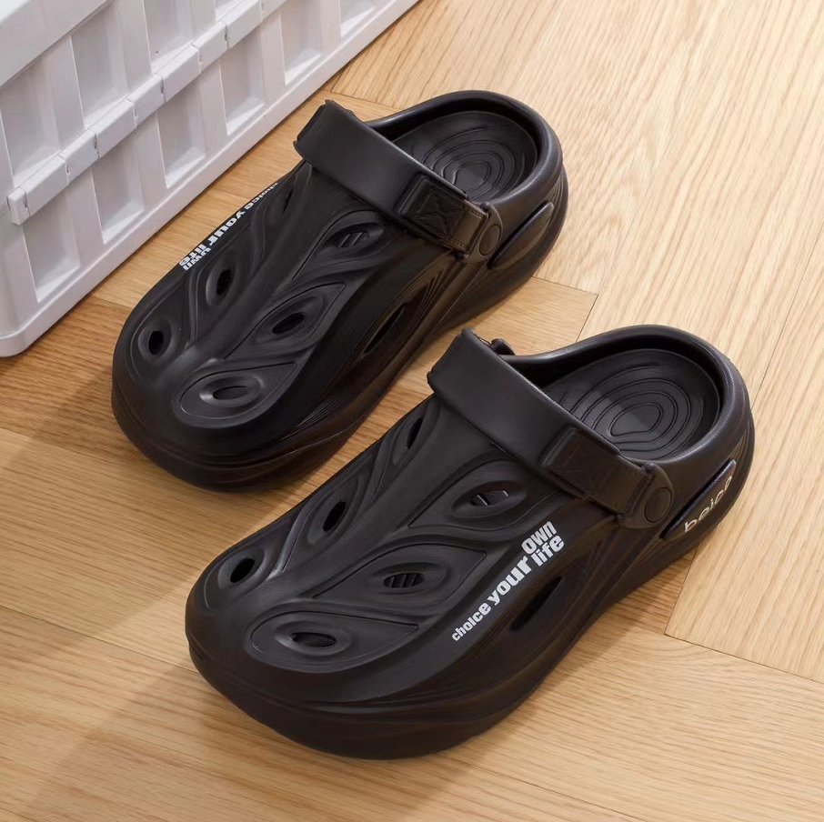 Black White Super Soft Crocs